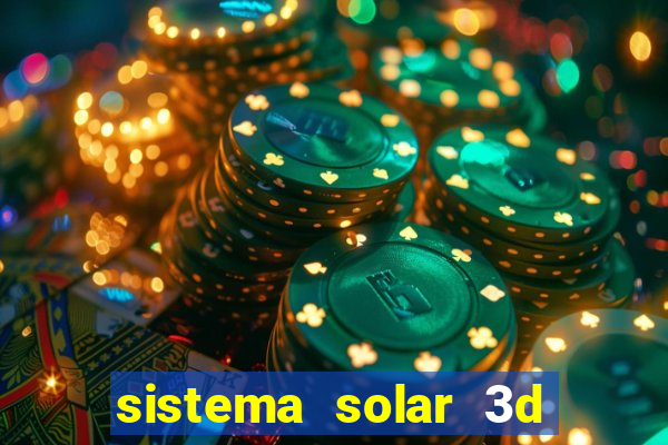 sistema solar 3d em movimento